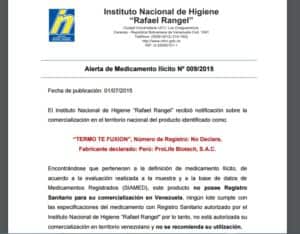 advertencia venezuela