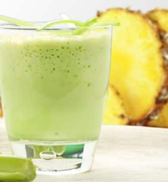 jugo de piña, pepino y apio