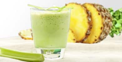 jugo de piña, pepino y apio