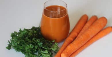 jugo de zanahoria y perejil