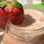 jugo de melón y fresa