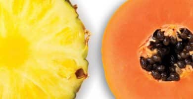 jugo de papaya, piña y tamarindo
