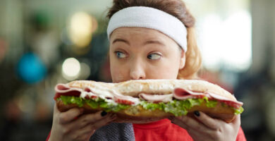 Comer un sándwich engorda